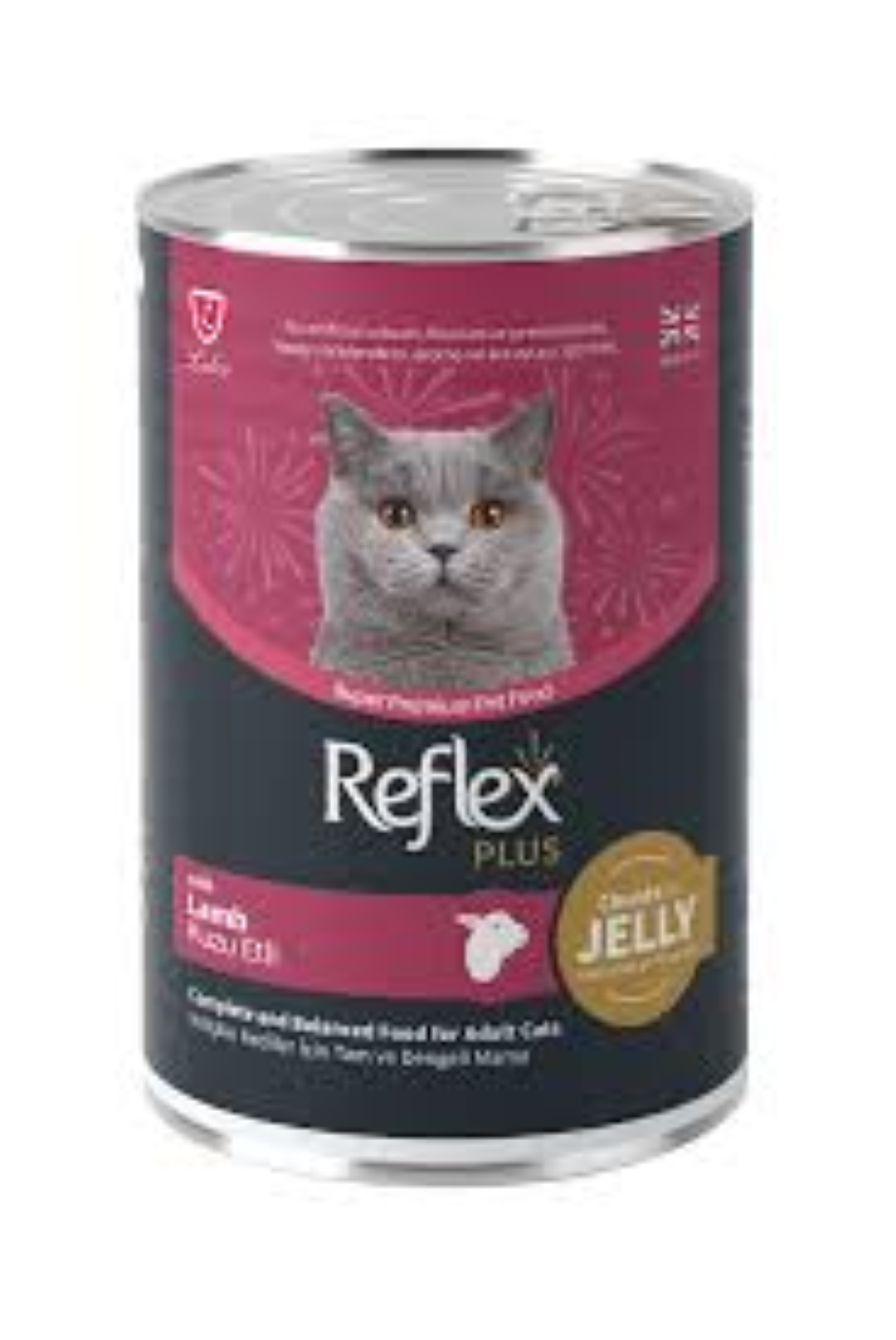 REFLEX PLUS CAN CAT FOOD LAMB IN JELLY 400G